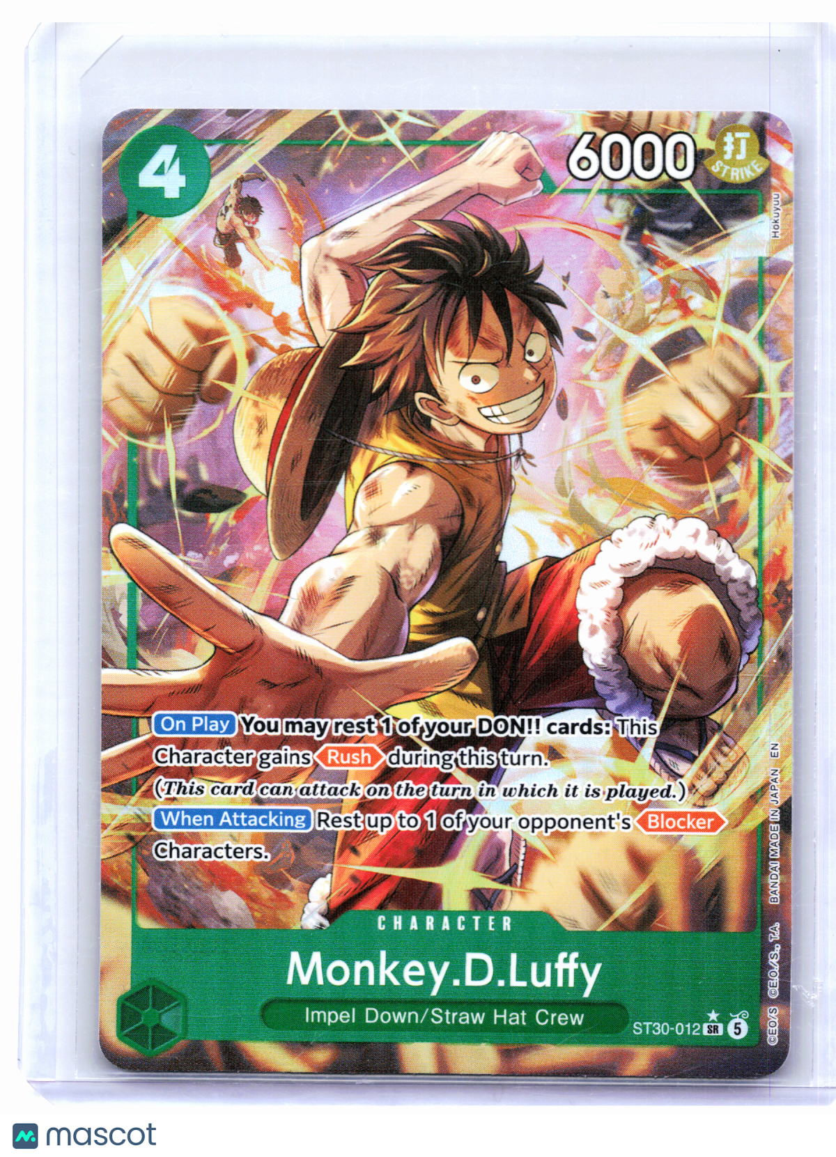 2026 One Piece—Monkey.D.Luffy (Alt Art) #ST30-012 Luffy & Ace—Super Rare Foil