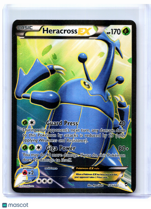 2014 Pokemon—Heracross EX #105/111 Furious Fists—Ultra Rare Holo [MP]