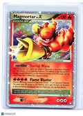 2007 Pokemon—Magmortar LV.X #123/123 Mysterious Treasures—Ultra Rare Holo [DMG]