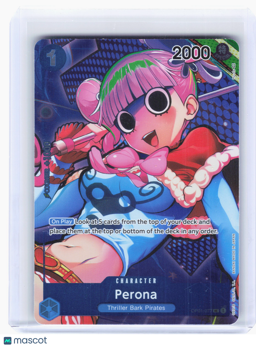 2022 One Piece TCG—Perona #OP01-077 Romance Dawn—Uncommon Foil