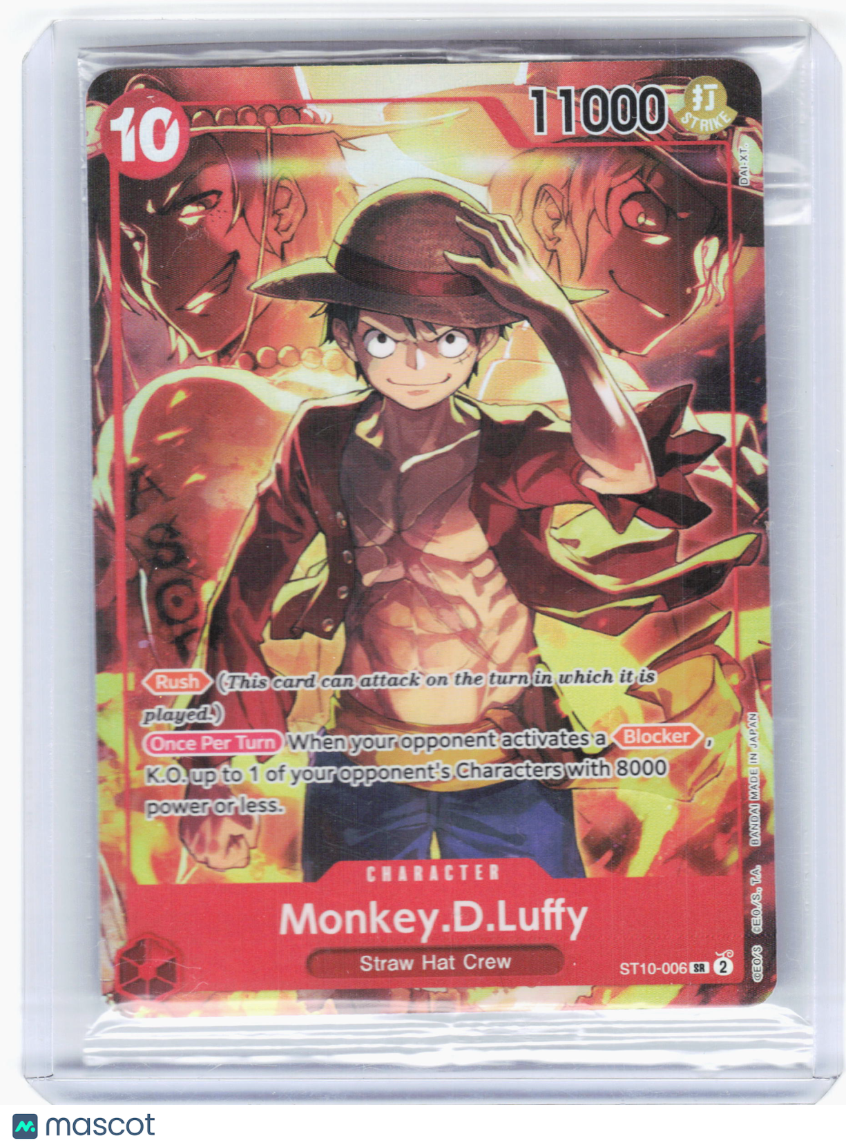 2023 OP TCG—Monkey.D.Luffy #ST10-006 One Piece Promotion Cards—SR Foil (Sealed)