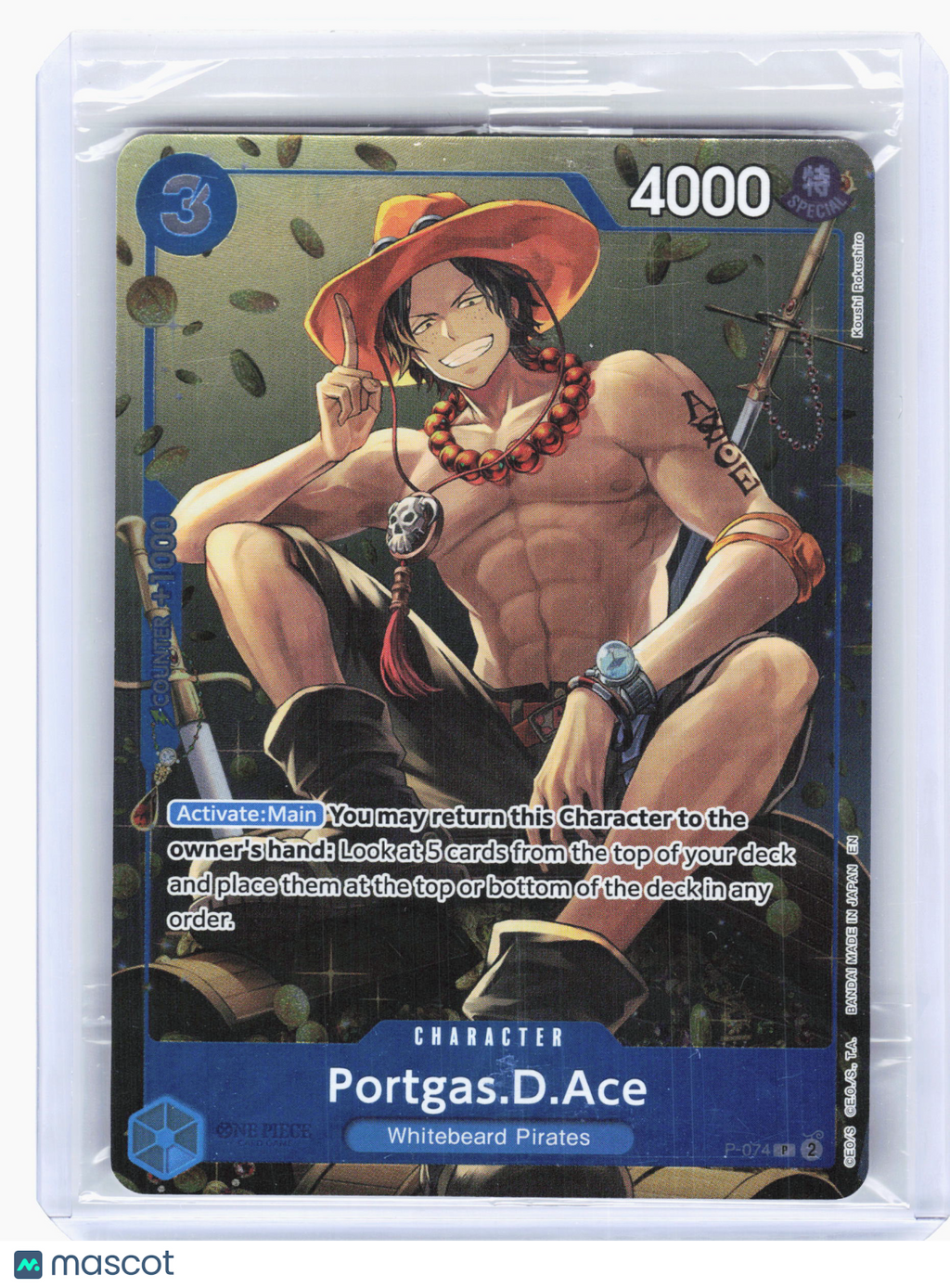 2025 One Piece TCG—Portgas.D.Ace #P-074 One Piece Promotion Cards—Promo (Sealed)