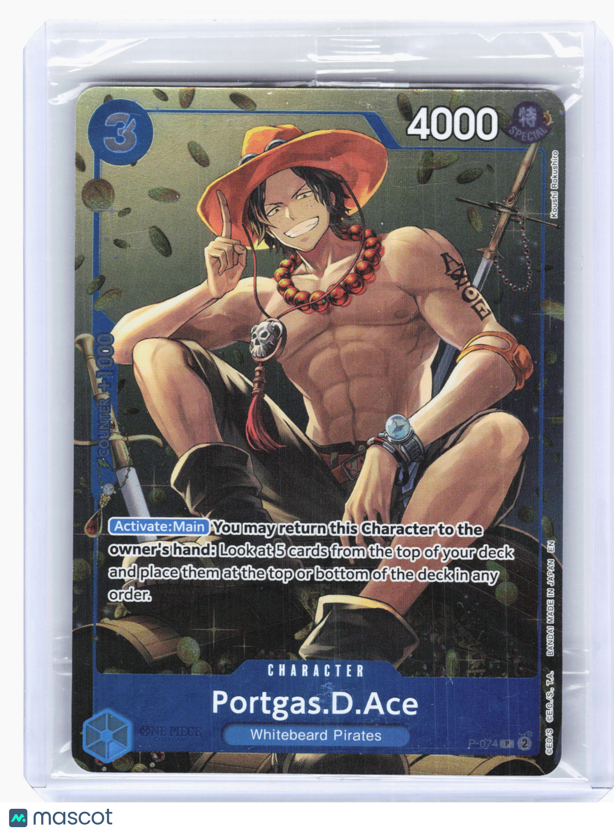 2025 One Piece TCG—Portgas.D.Ace #P-074 One Piece Promotion Cards—Promo (Sealed)