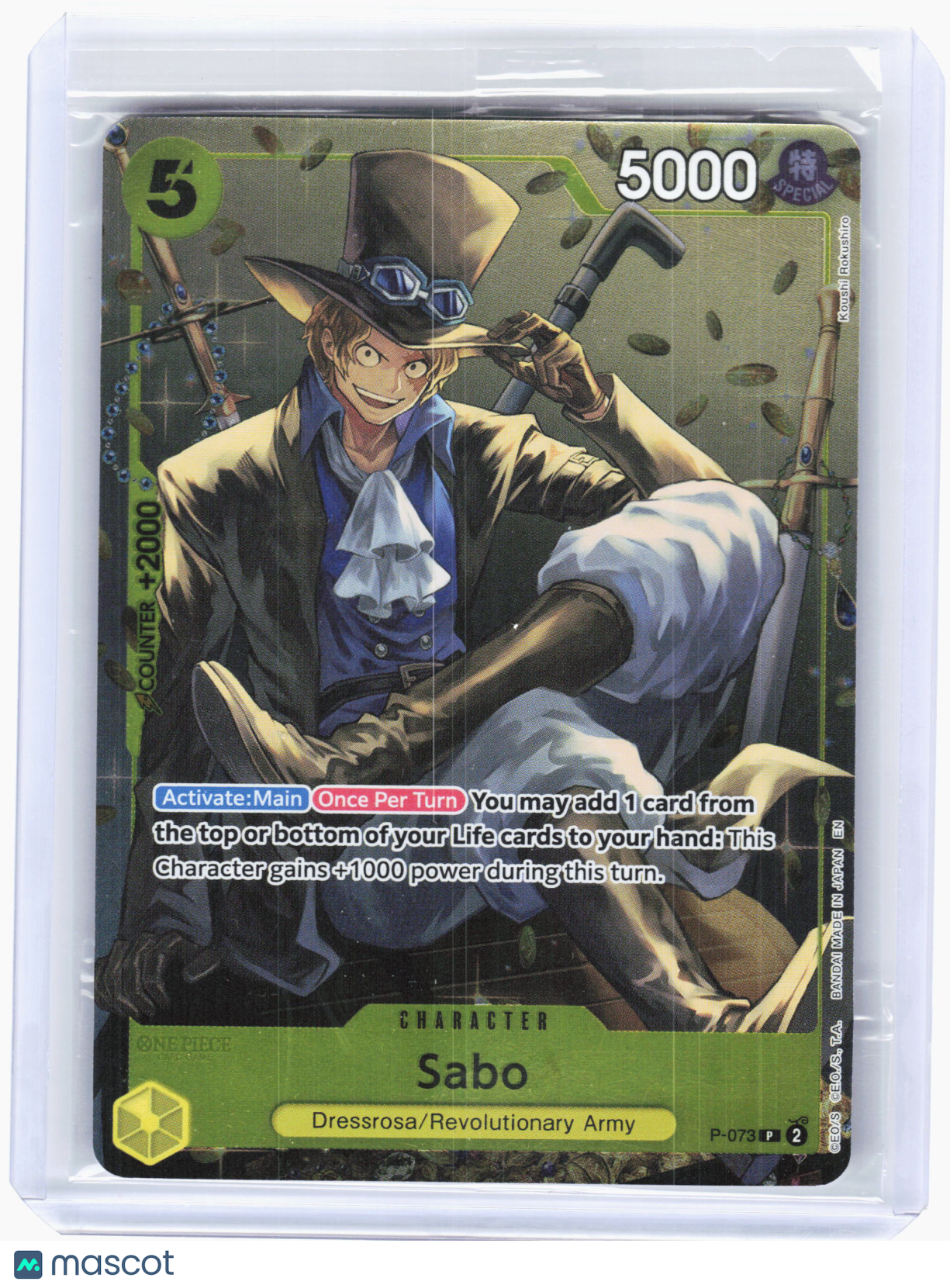 2025 One Piece TCG—Sabo #P-073 One Piece Promotion Cards—Promo Foil (Sealed)