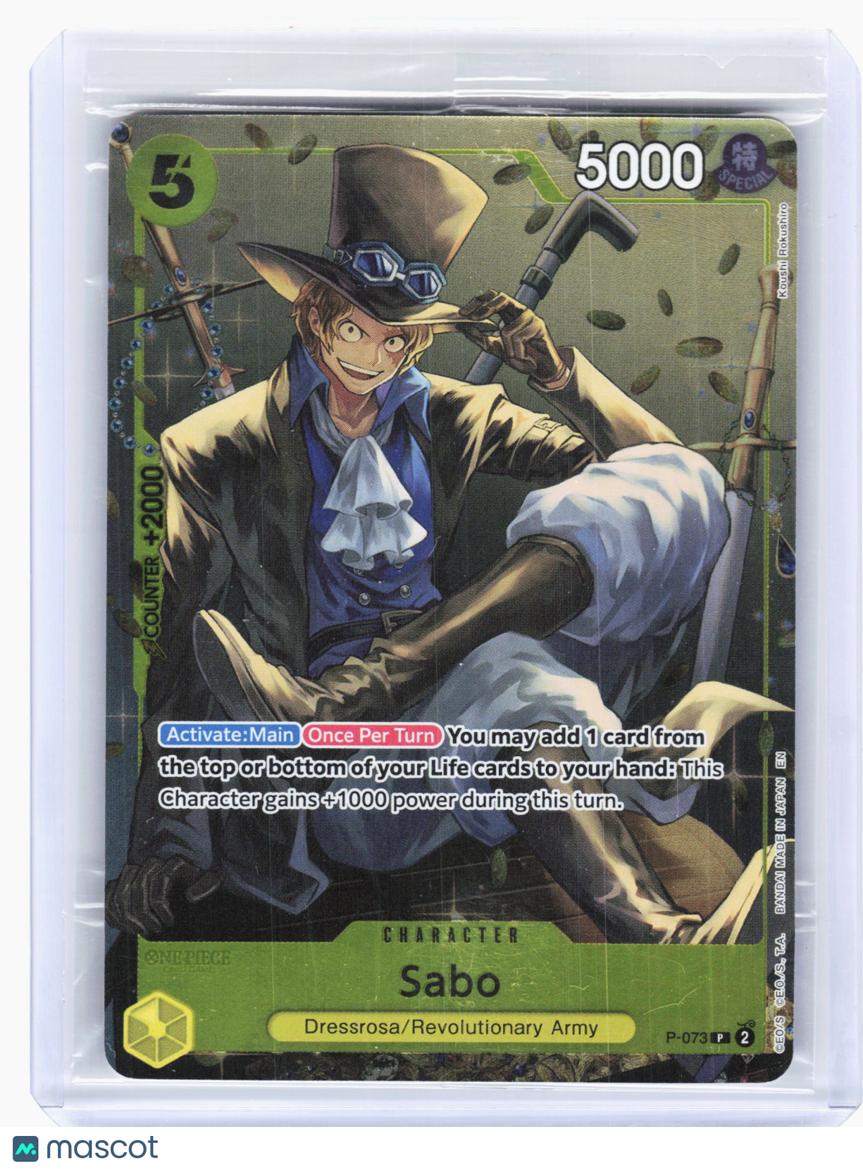 2025 One Piece TCG—Sabo #P-073 One Piece Promotion Cards—Promo Foil (Sealed)