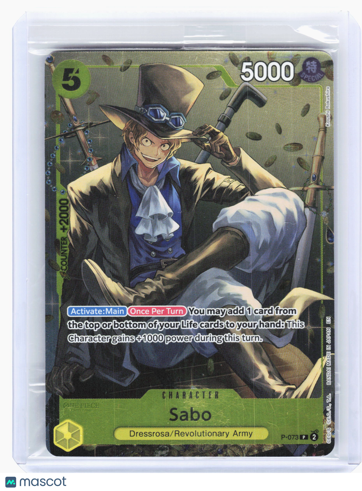 2025 One Piece TCG—Sabo #P-073 One Piece Promotion Cards—Promo Foil (Sealed)