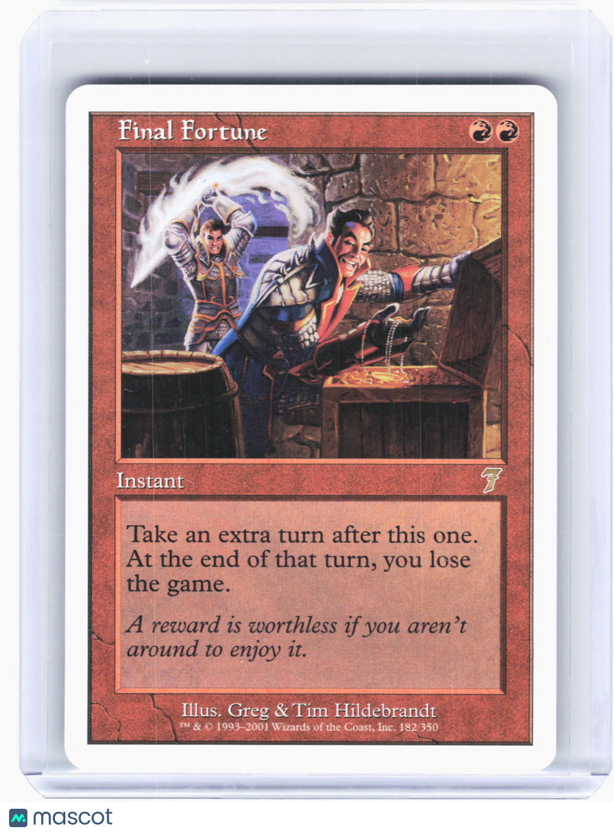 2001 Magic: The Gathering—Final Fortune #182 7th Edition—Rare Nonfoil