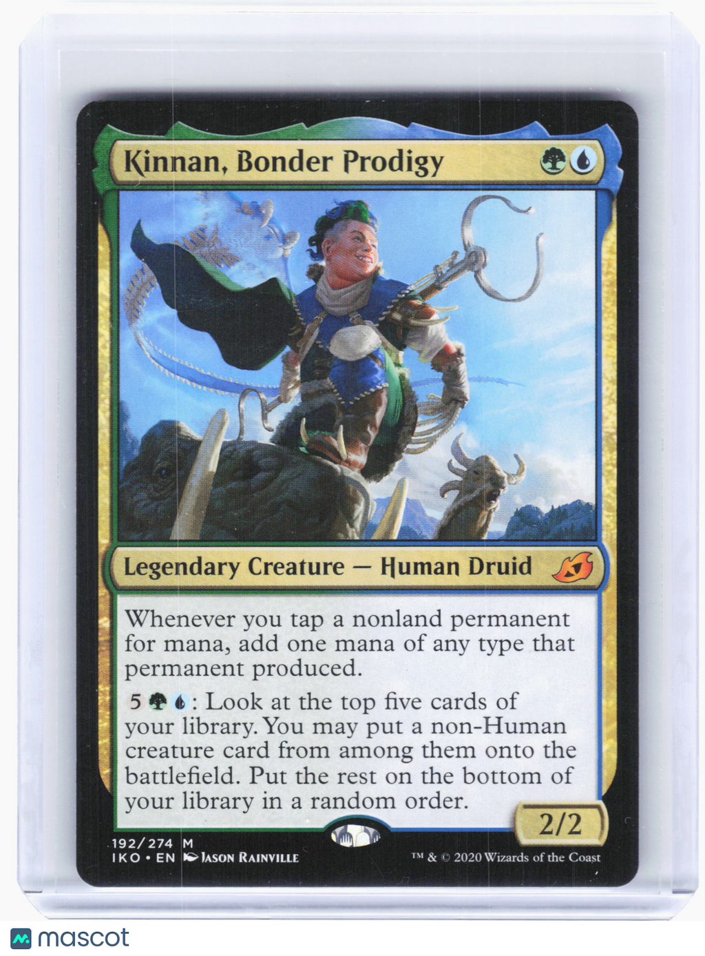 2020 Magic: TG—Kinnan, Bonder Prodigy #192 Ikoria: Lair of Behemoths—M Nonfoil