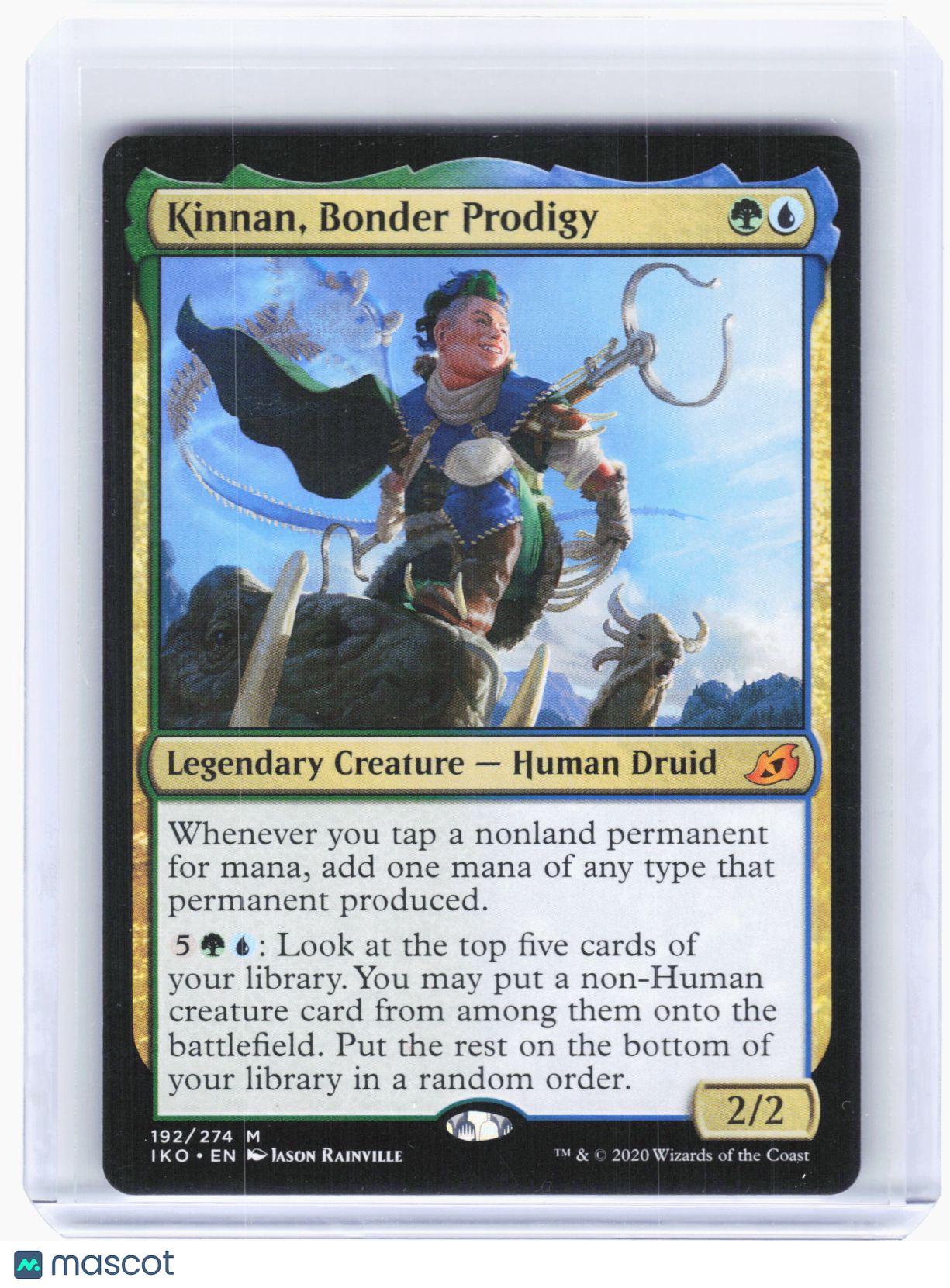 2020 Magic: TG—Kinnan, Bonder Prodigy #192 Ikoria: Lair of Behemoths—M Nonfoil