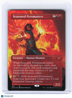2022 Magic: TG—Seasoned Pyromancer #363 Double Masters 2022—M Foil (Borderless)