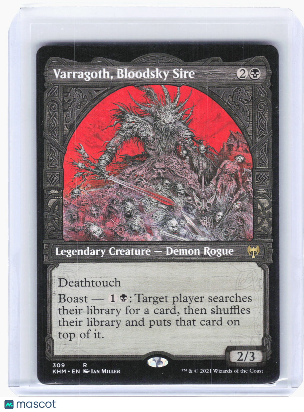 2021 Magic: TG—Varragoth, Bloodsky Sire #309 Kaldheim—Rare Nonfoil (Showcase)