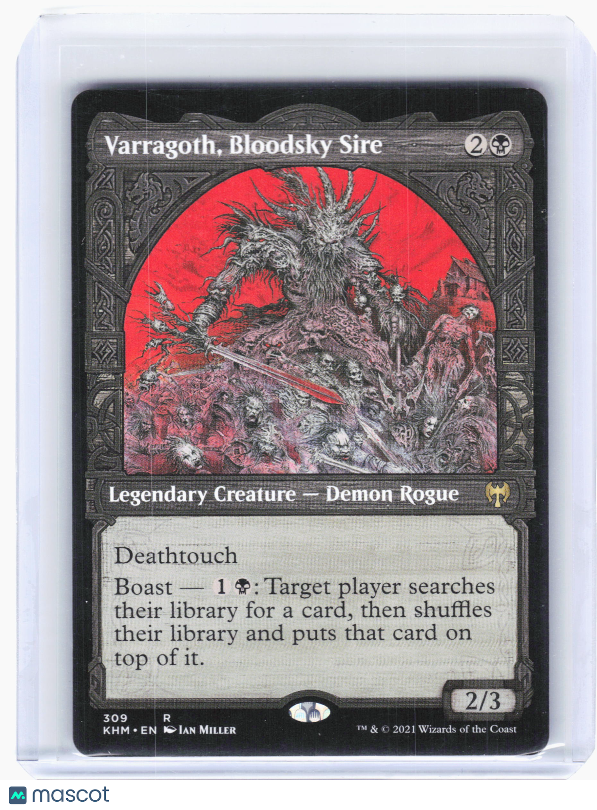 2021 Magic: TG—Varragoth, Bloodsky Sire #309 Kaldheim—Rare Nonfoil (Showcase)