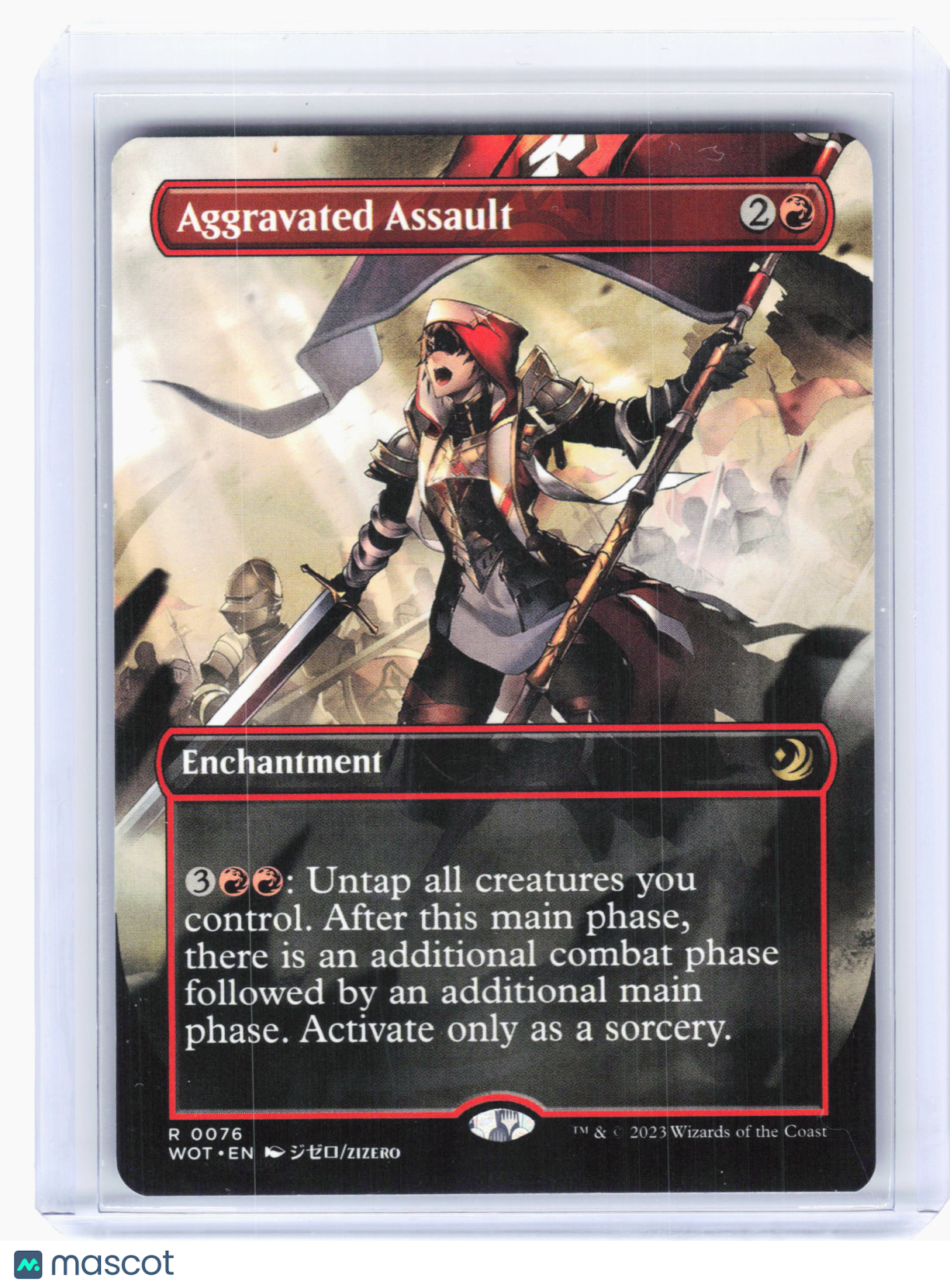 2023 MTG—Aggravated Assault #76 WOT—R Nonfoil (Borderless) [LP]