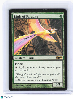 2010 Magic: The Gathering—Birds of Paradise #165 Magic 2011—Rare Nonfoil [LP]