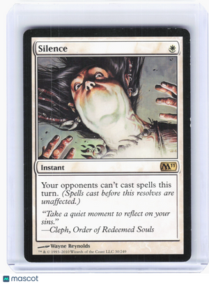 2010 Magic: The Gathering—Silence #30 Magic 2011—Rare Nonfoil [MP]