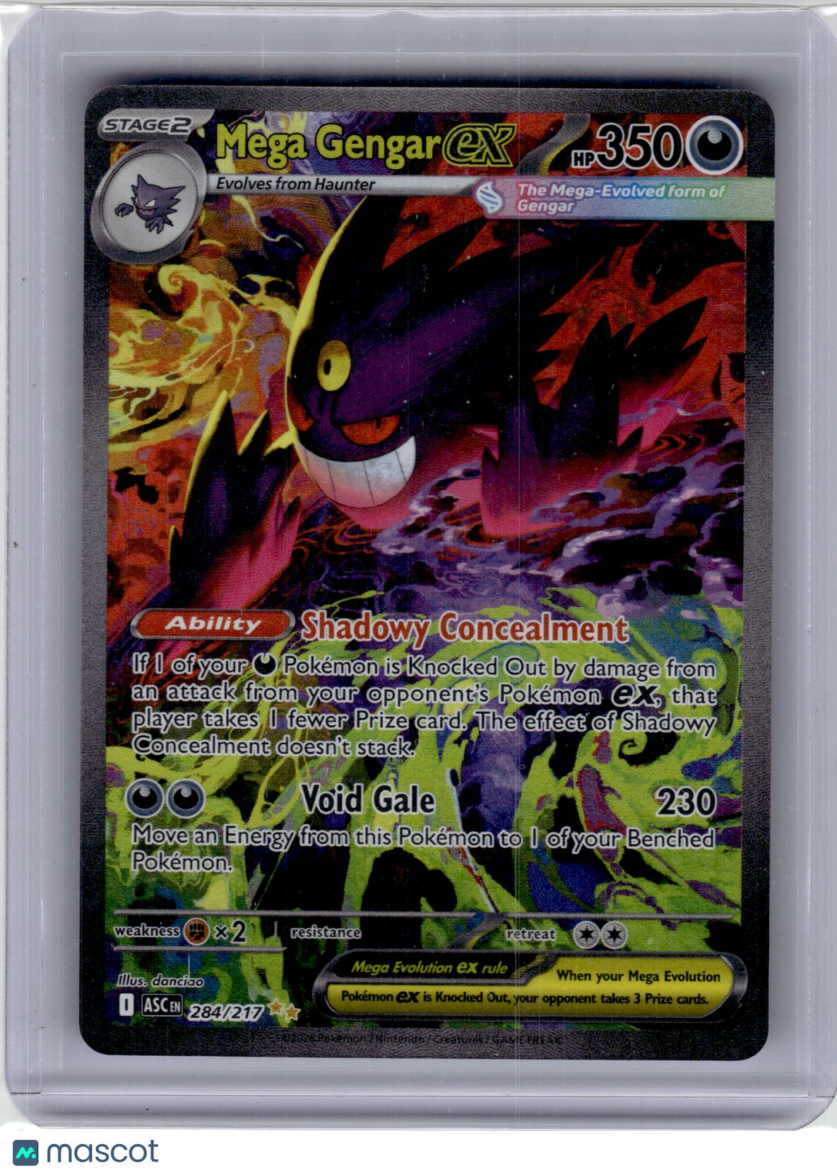 2026 Pokemon—Mega Gengar EX #284 Ascended Heroes—Special Illustration Rare Holo