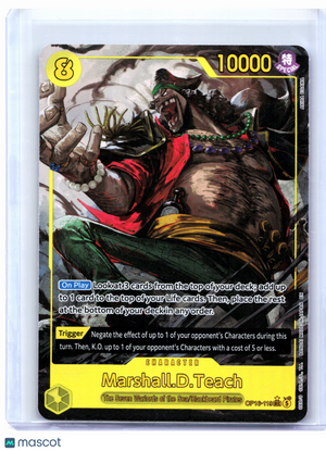 2026 One Piece—Marshall.D.Teach (Alt Art) #OP16-119 The Time of Battle—SEC Foil