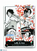 2026 One Piece—Luffy & Ace (Alternate Art) #ST30-001 Luffy & Ace—Leader Foil