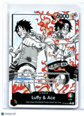 2026 One Piece—Luffy & Ace (Alternate Art) #ST30-001 Luffy & Ace—Leader Foil