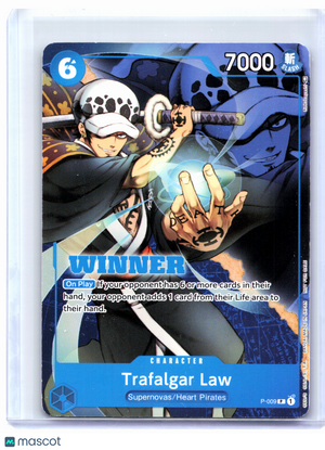 2022 One Piece—Trafalgar Law (Winner Pack Vol. 1) #P-009 OP-PR—Promo Foil [LP]