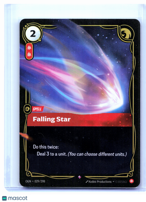 2025 Riftbound: League of Legends TCG—Falling Star #029/298 Origins—Rare Foil