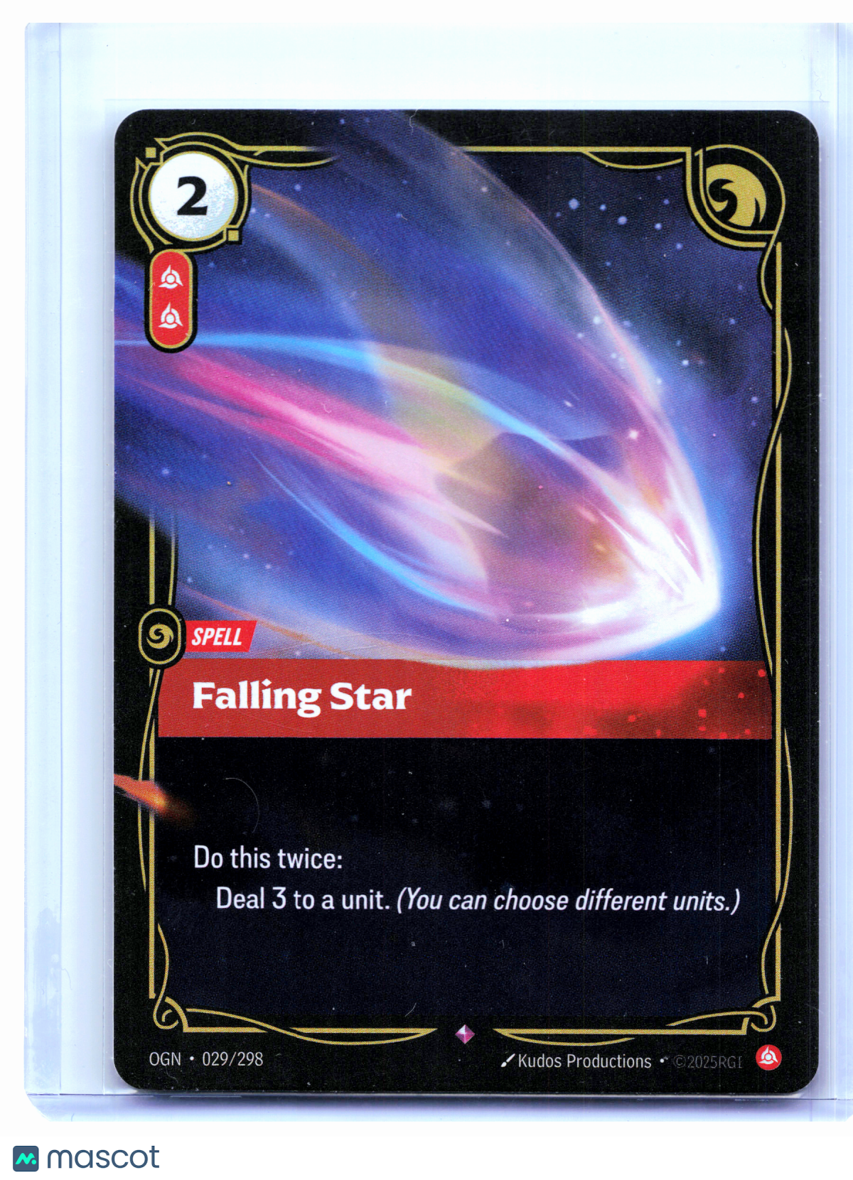 2025 Riftbound: League of Legends TCG—Falling Star #029/298 Origins—Rare Foil