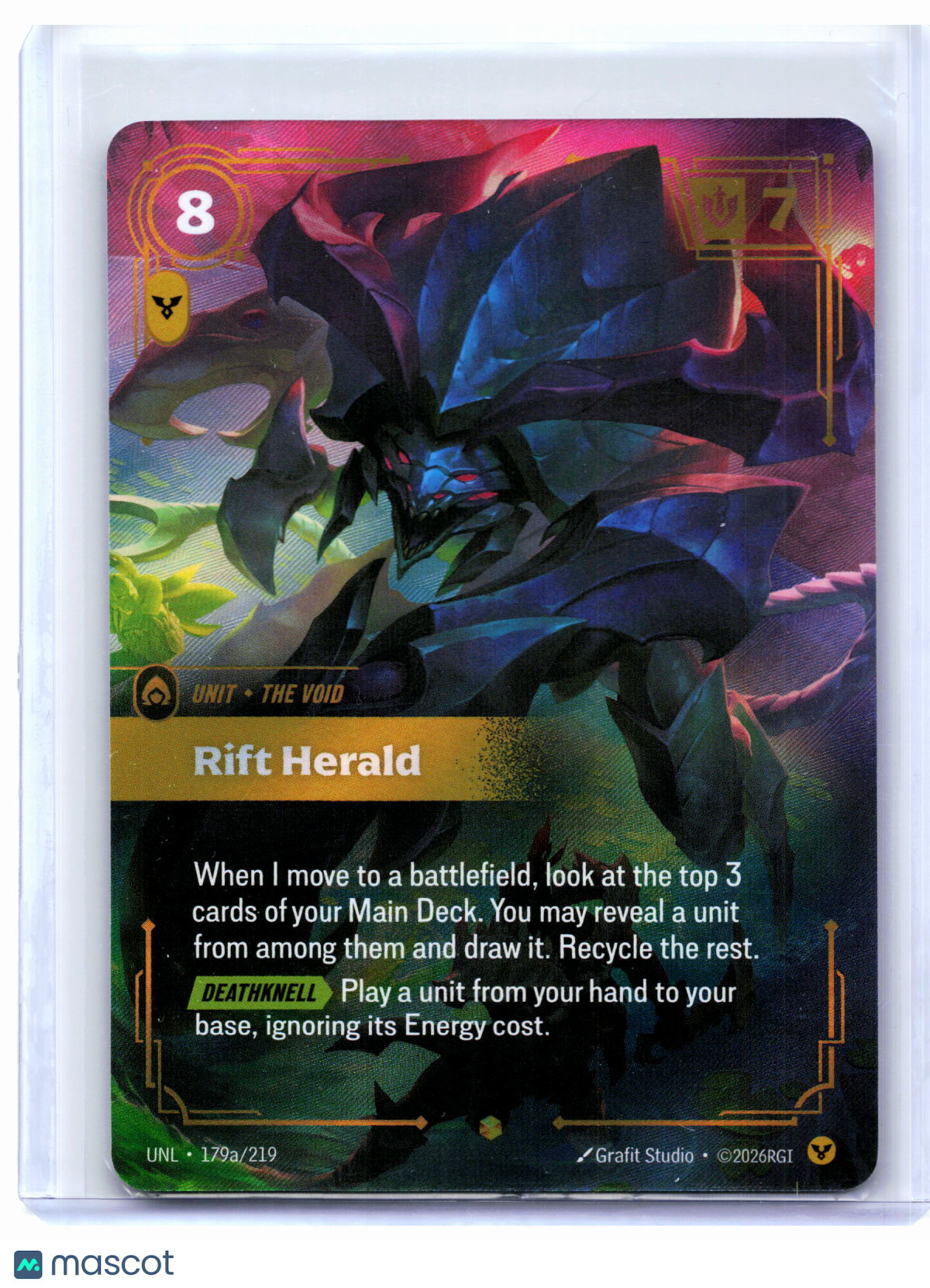 2026 Riftbound: League of Legends TCG—Rift Herald #179a/219 Unleashed—Epic Foil