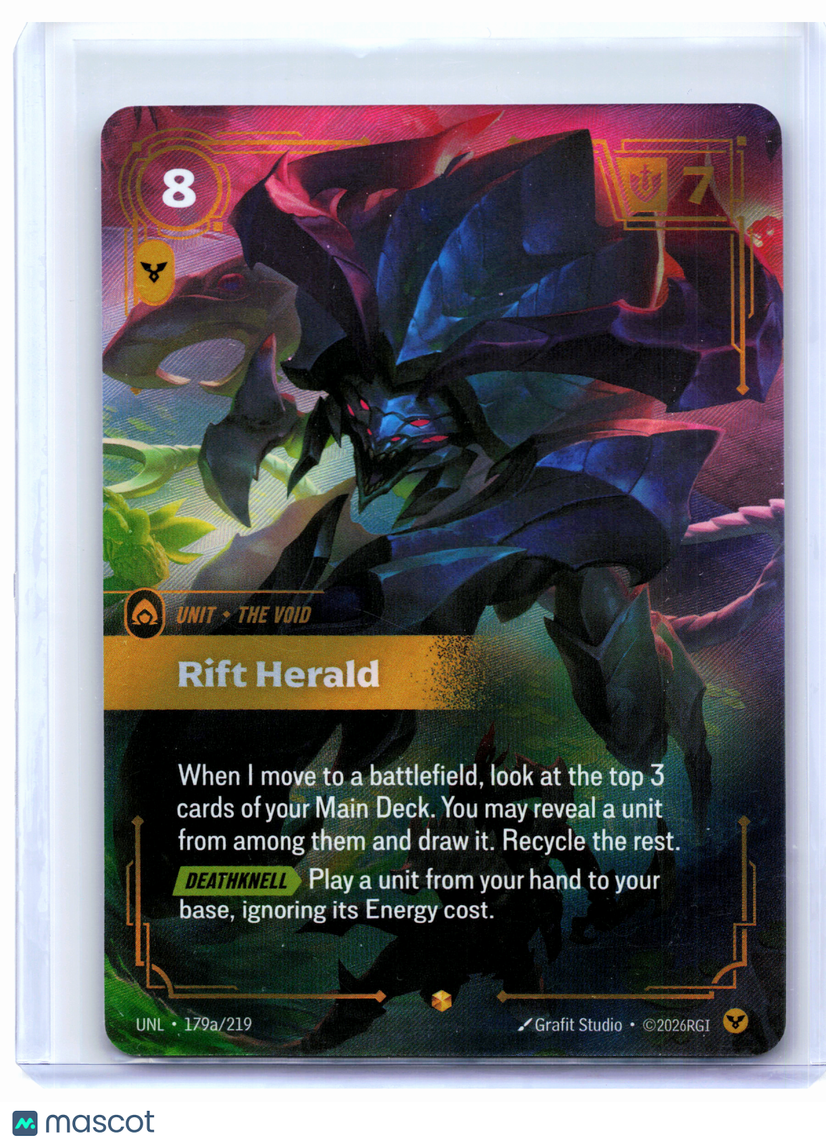 2026 Riftbound: League of Legends TCG—Rift Herald #179a/219 Unleashed—Epic Foil