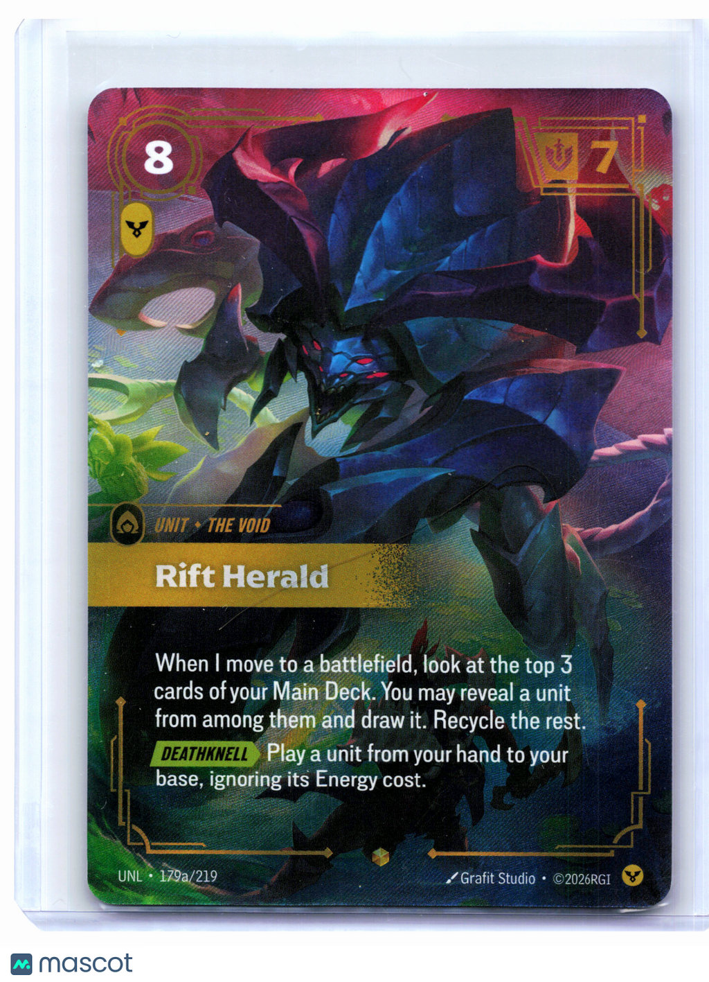 2026 Riftbound: League of Legends TCG—Rift Herald #179a/219 Unleashed—Epic Foil
