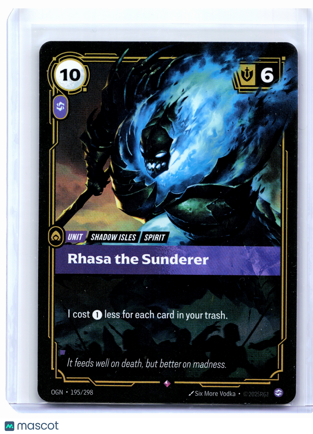 2025 Riftbound—Rhasa the Sunderer #195/298 Origins—Rare Foil