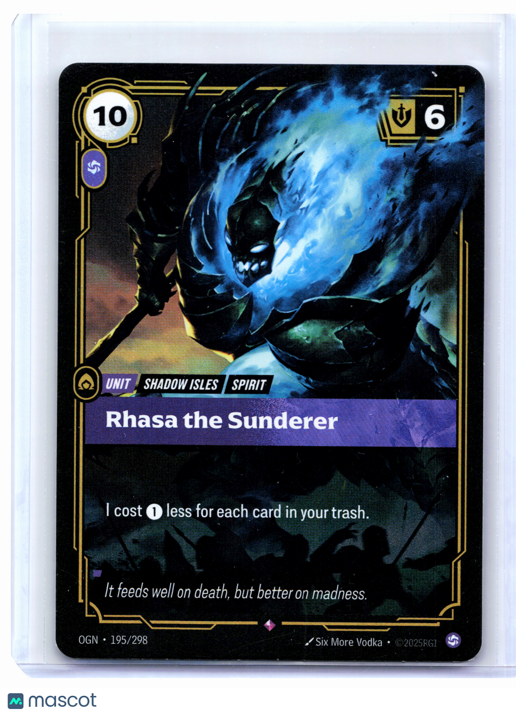 2025 Riftbound—Rhasa the Sunderer #195/298 Origins—Rare Foil