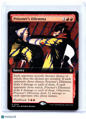 2024 Magic: TG—Prisoner's Dilemma (Extended Art) #0344 MKC—Rare Nonfoil
