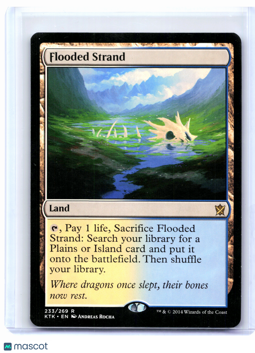 2014 Magic: The Gathering—Flooded Strand #233 Khans of Tarkir—Rare Nonfoil