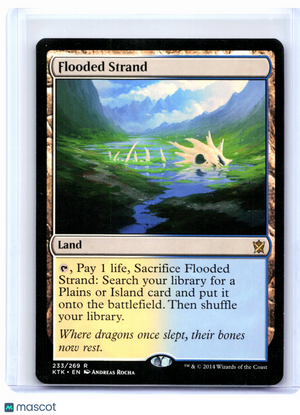 2014 Magic: The Gathering—Flooded Strand #233 Khans of Tarkir—Rare Nonfoil