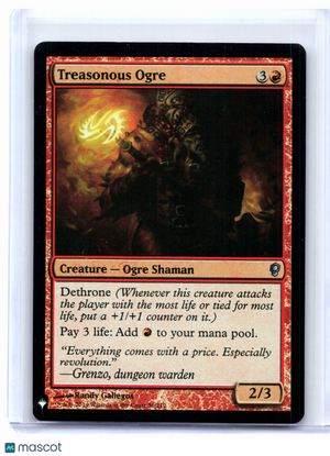 2020 Magic: The Gathering—Treasonous Ogre #36 The List Reprints—Uncommon Foil