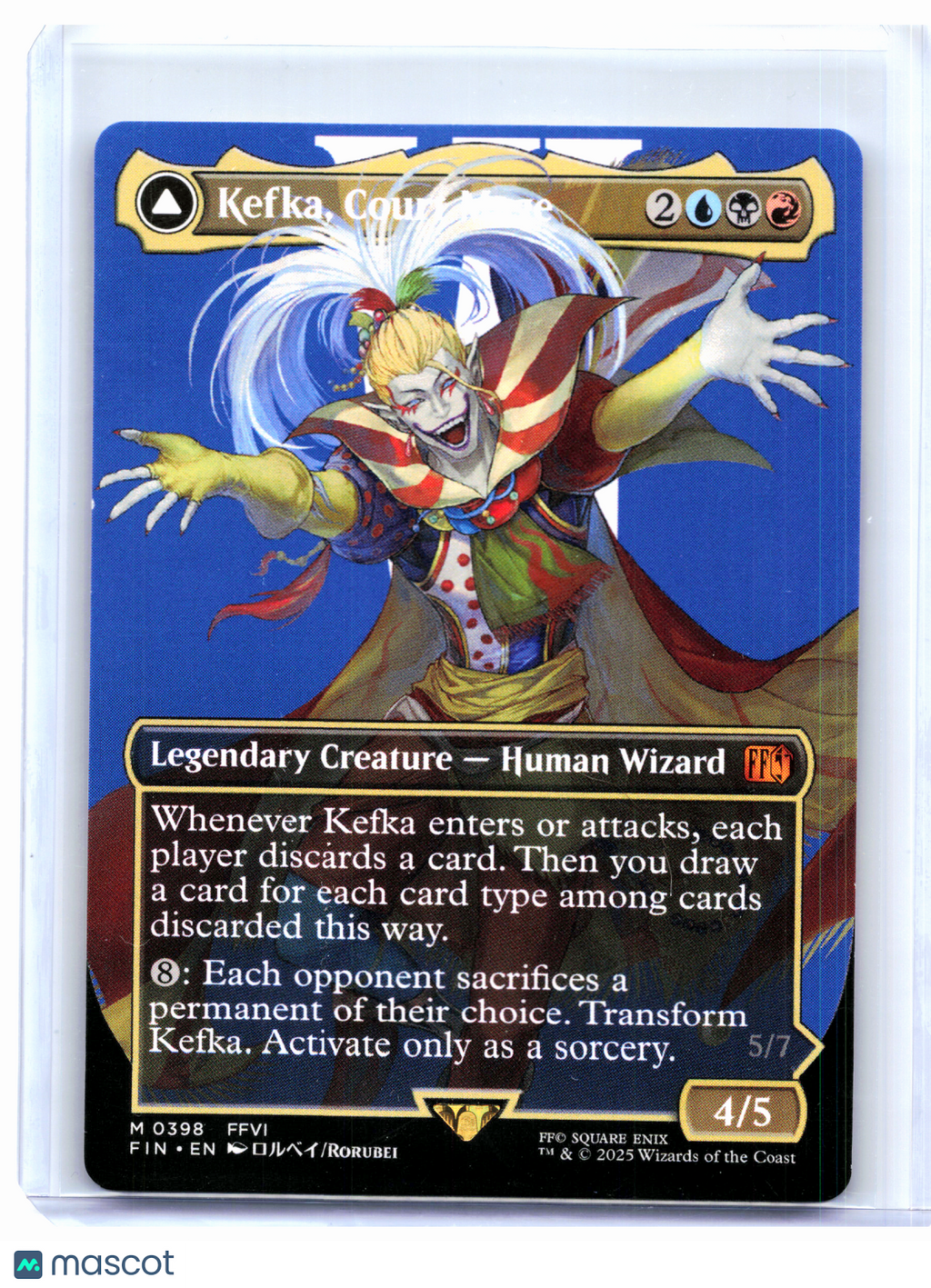2025 Magic: TG—Kefka, Court Mage (Borderless) #0398 FINAL FANTASY—Mythic Nonfoil