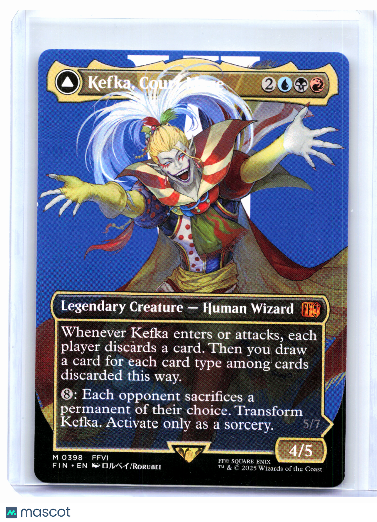 2025 Magic: TG—Kefka, Court Mage (Borderless) #0398 FINAL FANTASY—Mythic Nonfoil