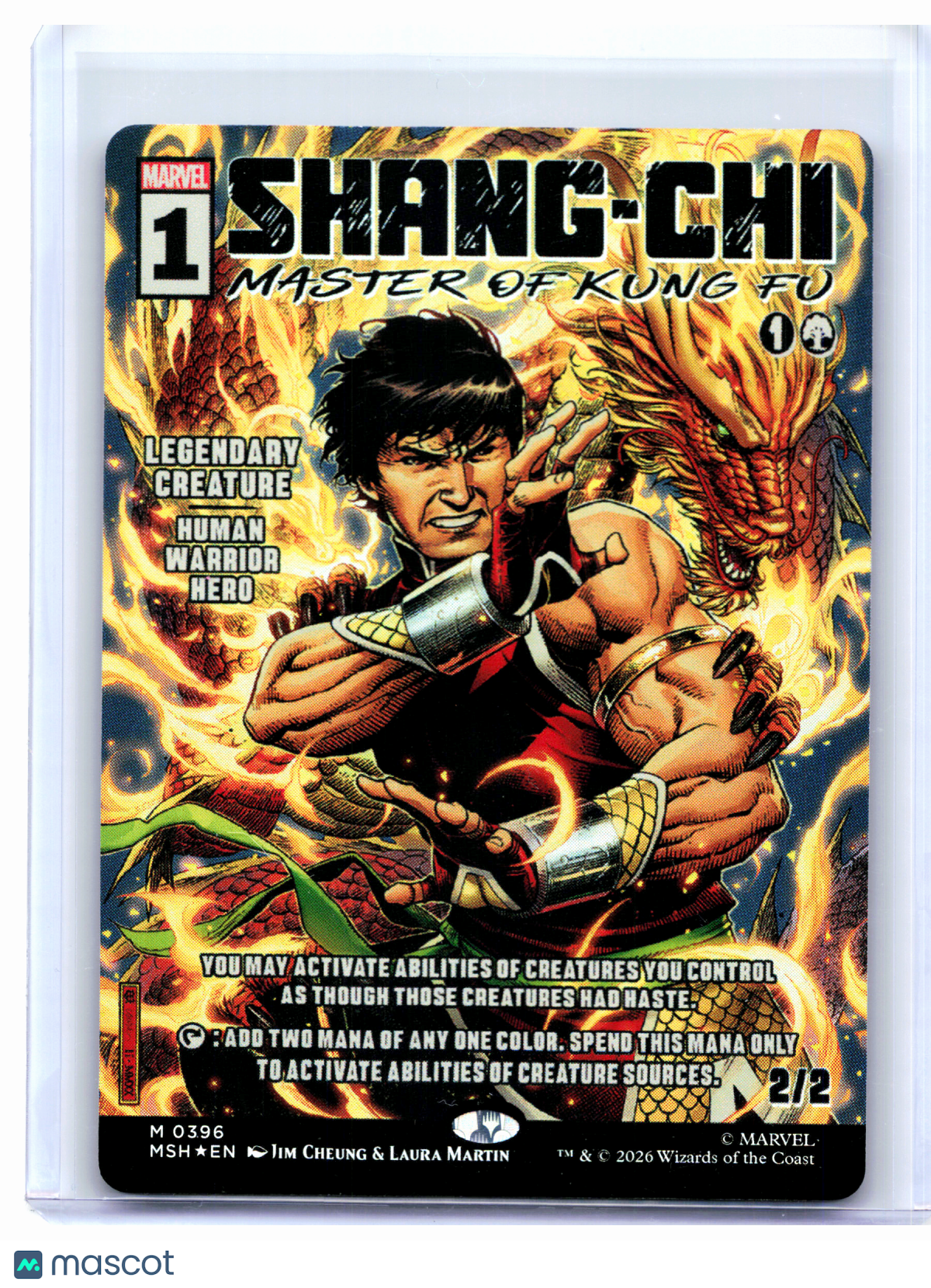 2026 Magic: TG—Shang-Chi, Master of Kung Fu (Borderless) #0396 MSH—Mythic Foil