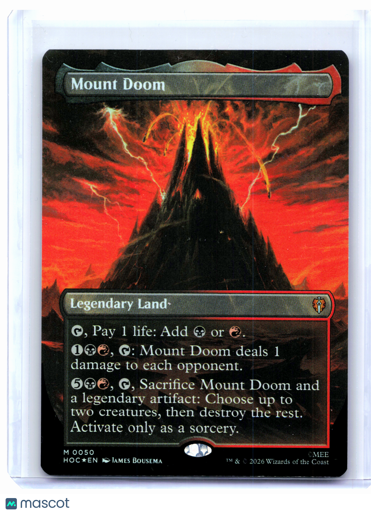 2026 Magic: TG—Mount Doom (Borderless) #0050 The Hobbit Eternal—Mythic Foil