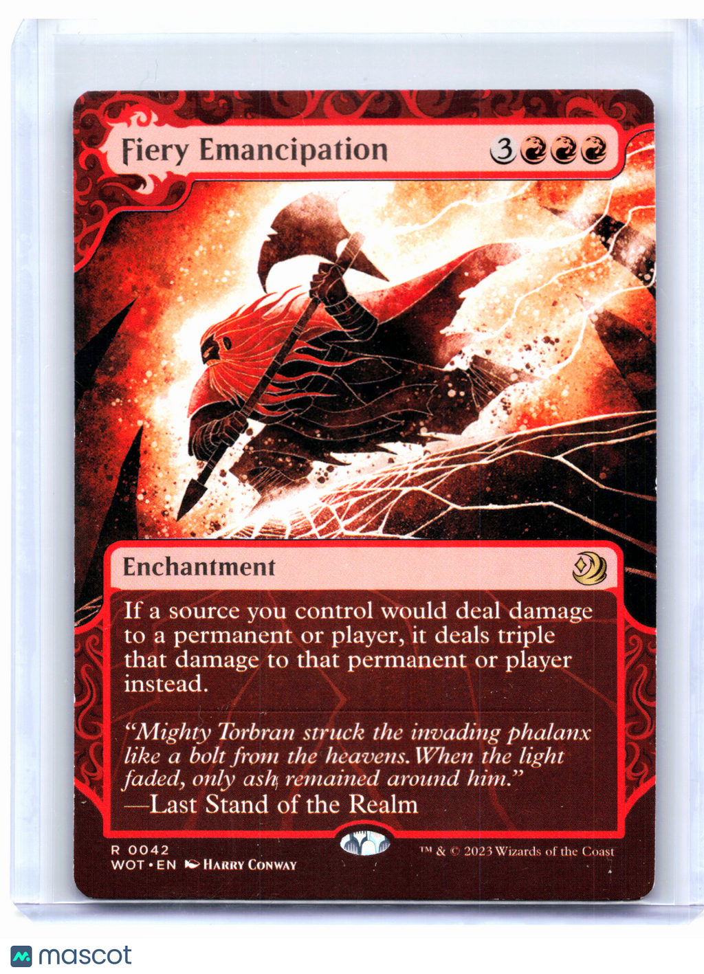 2023 Magic: The Gathering—Fiery Emancipation #0042 WOT—Rare Nonfoil