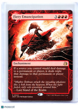 2023 Magic: The Gathering—Fiery Emancipation #0042 WOT—Rare Nonfoil