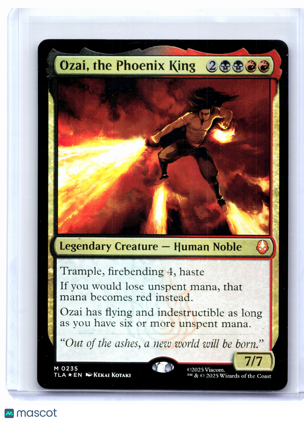 2025 Magic: The Gathering—Ozai, the Phoenix King #0235 TLA—Mythic Foil