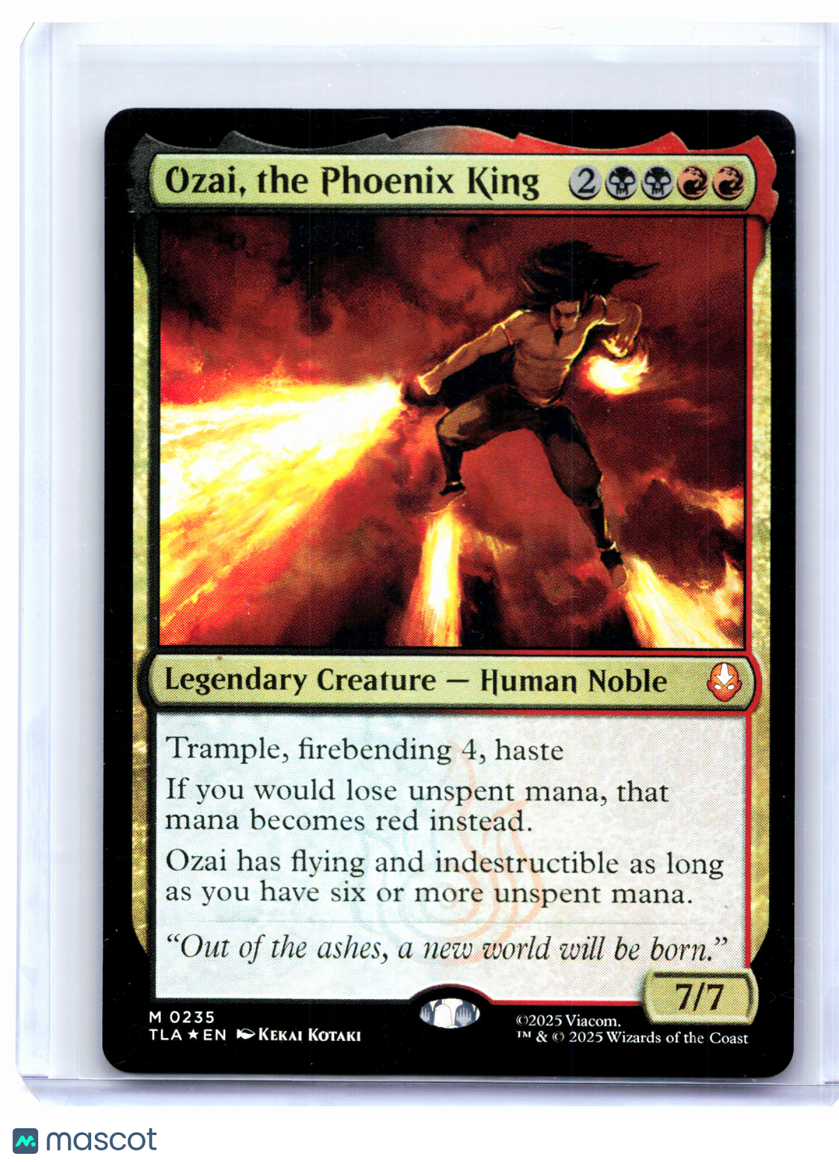 2025 Magic: The Gathering—Ozai, the Phoenix King #0235 TLA—Mythic Foil