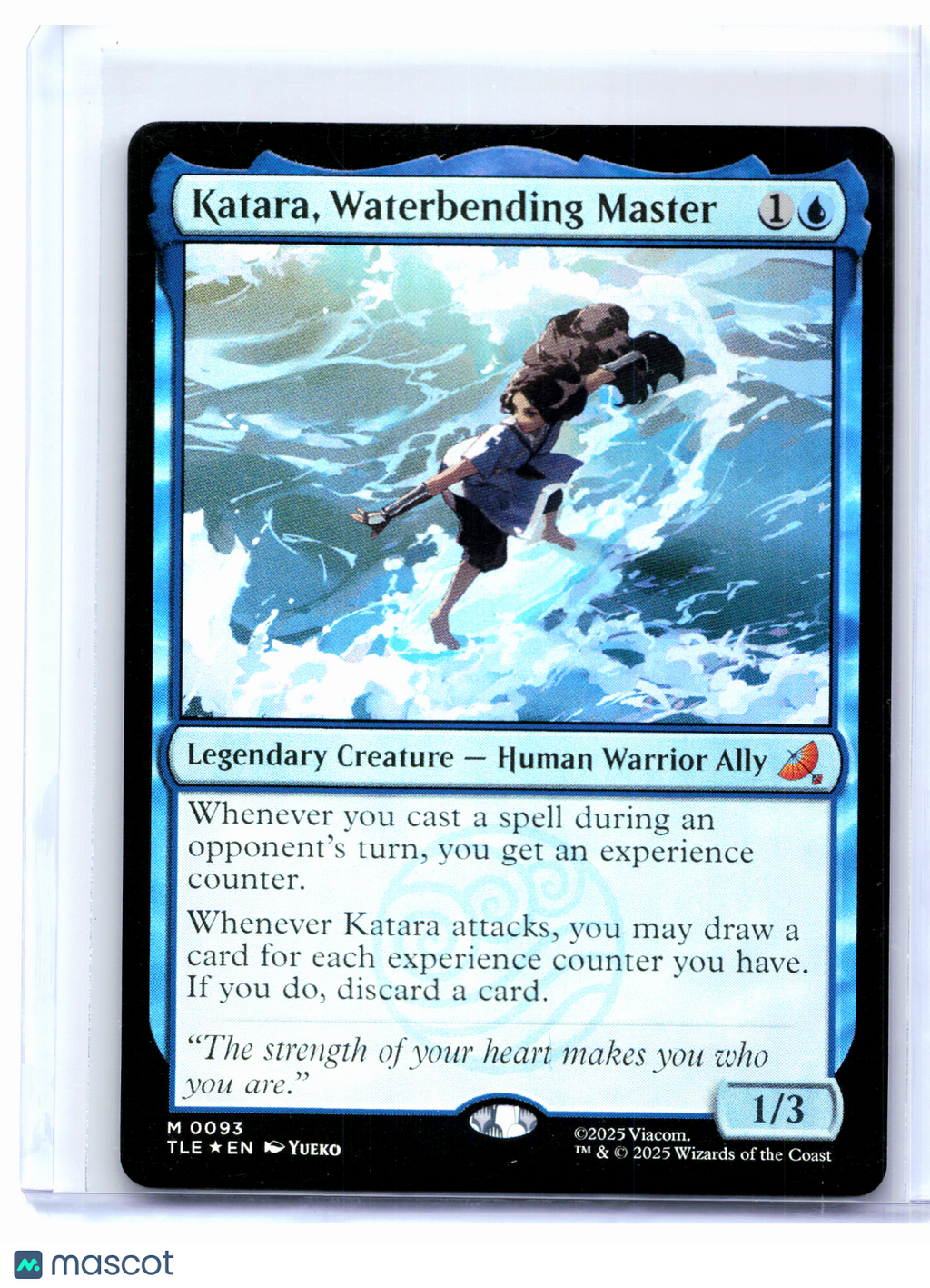 2025 Magic: The Gathering—Katara, Waterbending Master #0093 TLE—Mythic Foil