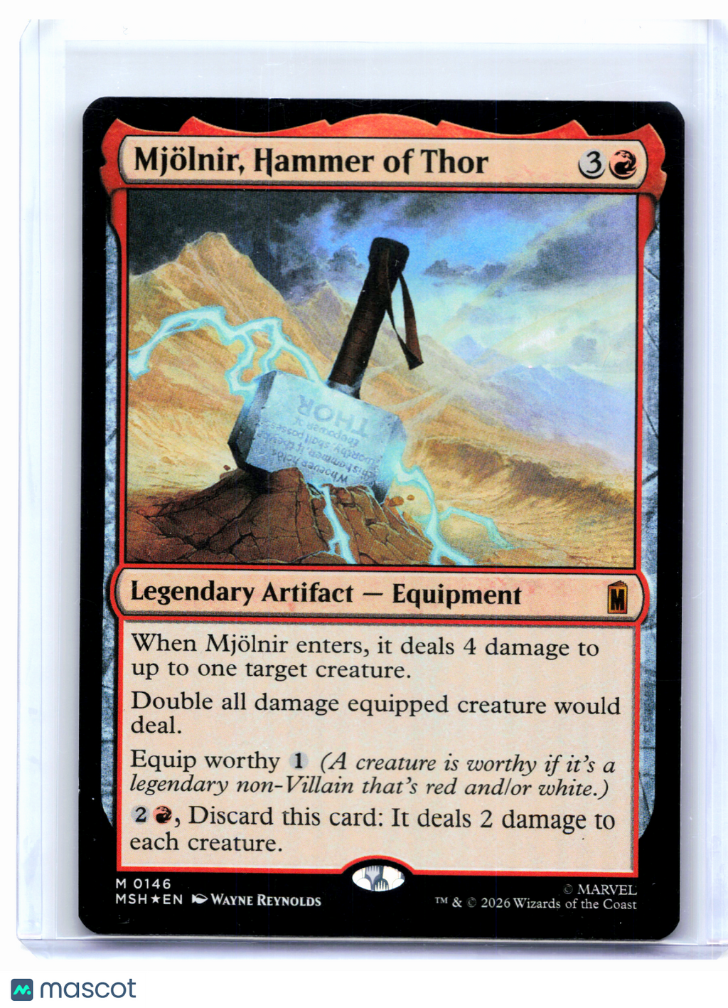 2026 Magic: TG—Mjölnir, Hammer of Thor #146 Marvel Super Heroes—Mythic Foil [LP]