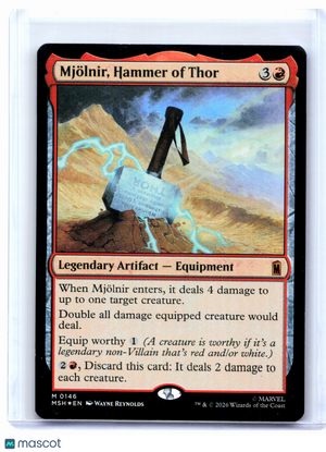 2026 Magic: TG—Mjölnir, Hammer of Thor #146 Marvel Super Heroes—Mythic Foil [LP]