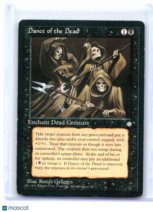 1995 Magic: TG—Dance of the Dead #6 Ice Age—Uncommon Nonfoil [Moderately Played]