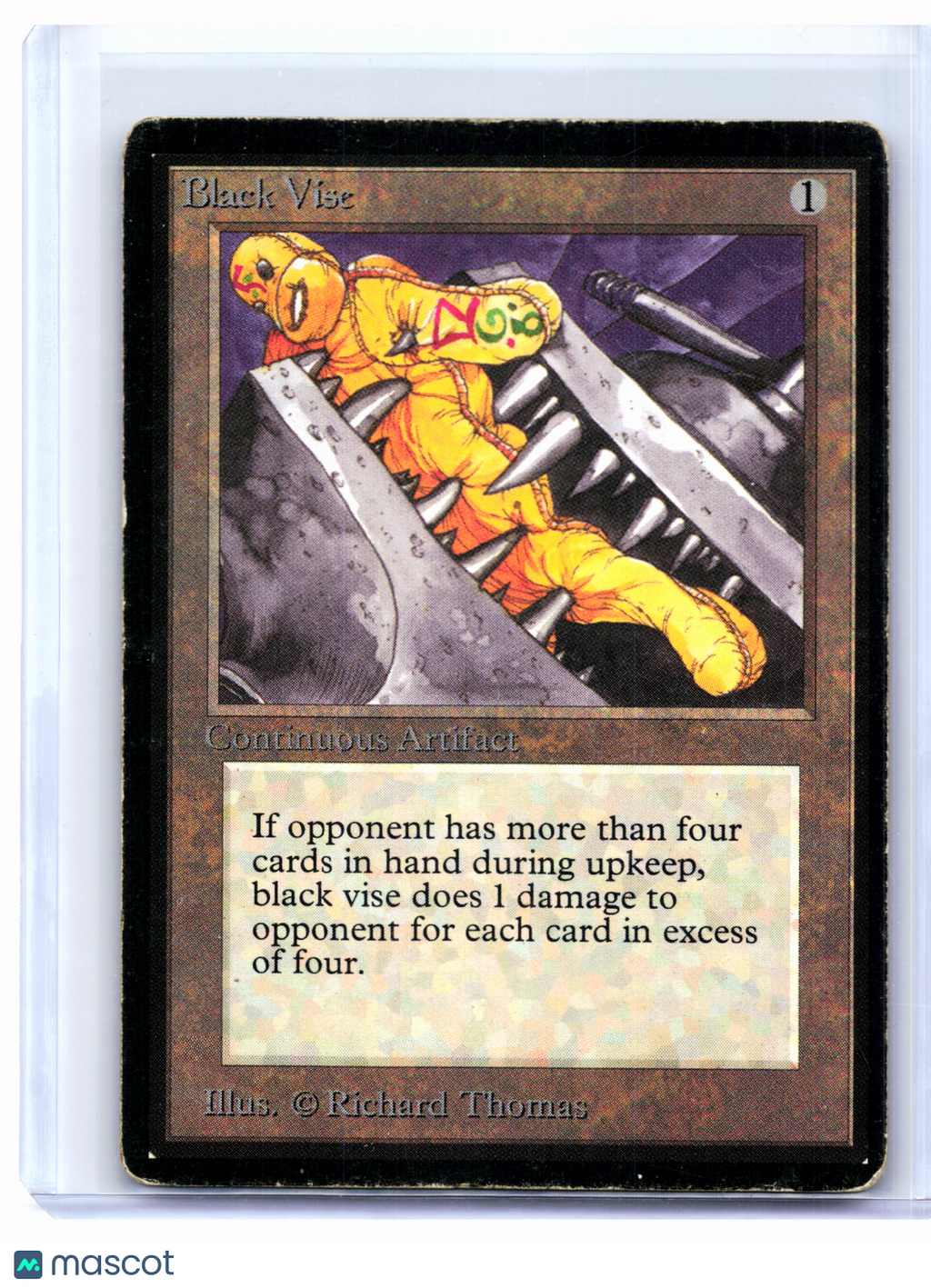 1993 Magic: TG—Black Vise Beta Edition—Uncommon Nonfoil [Heavily Played]