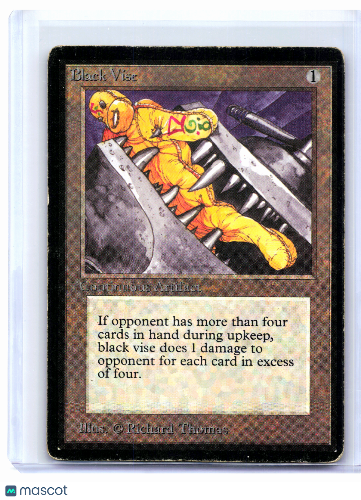 1993 Magic: TG—Black Vise Beta Edition—Uncommon Nonfoil [Heavily Played]