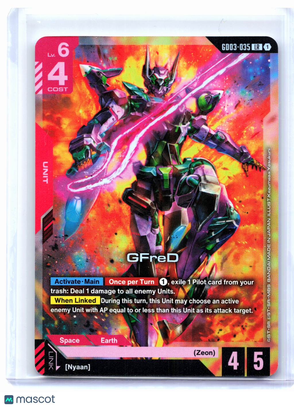 2026 Gundam Card Game—GFreD #GD03-035 Steel Requiem—Legend Rare Foil